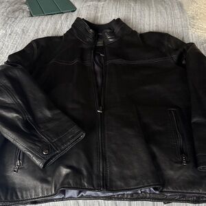Andrew Marc Men's Black Leather Jacket